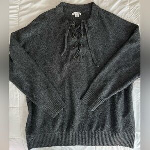 American Eagle Outfitters Gray Crewneck Sweater